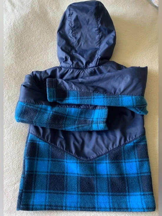 Columbia Dark Navy Fleece Hooded Jacket - Picture 2 of 3